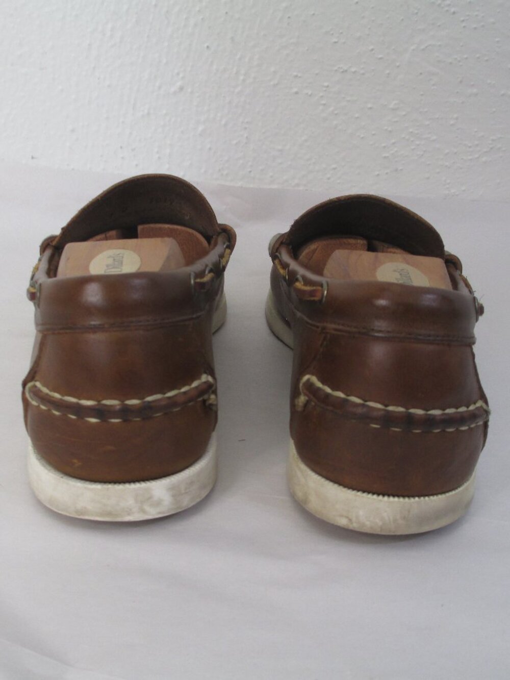 Allen Edmonds Kirkwood Boat Shoes Penny Loafers Brown Leather Slip On Size 9D - Picture 5 of 8